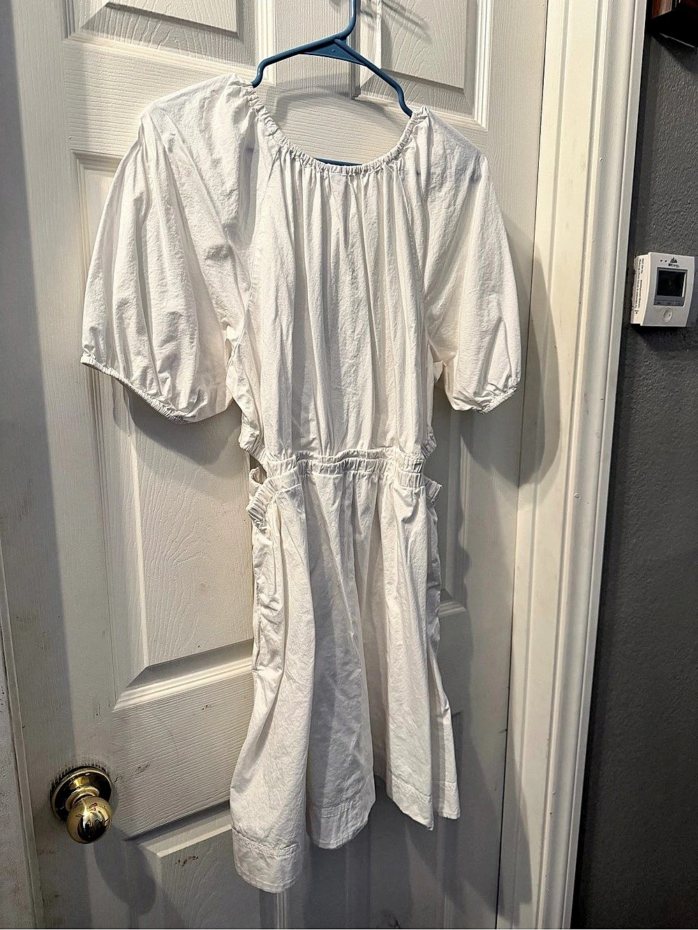 Old Navy White Midi Dress Size Large
